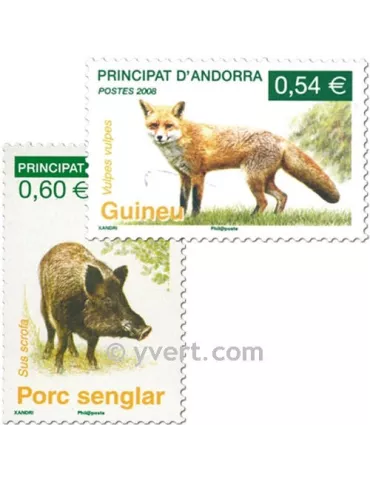 n° 649/650 -  Timbre Andorre Poste