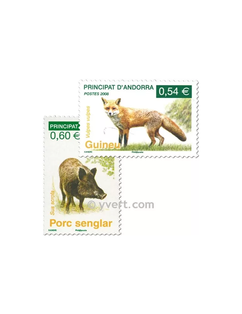 n° 649/650 -  Timbre Andorre Poste