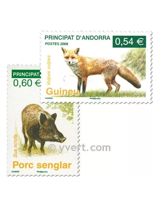 n° 649/650 -  Timbre Andorre Poste