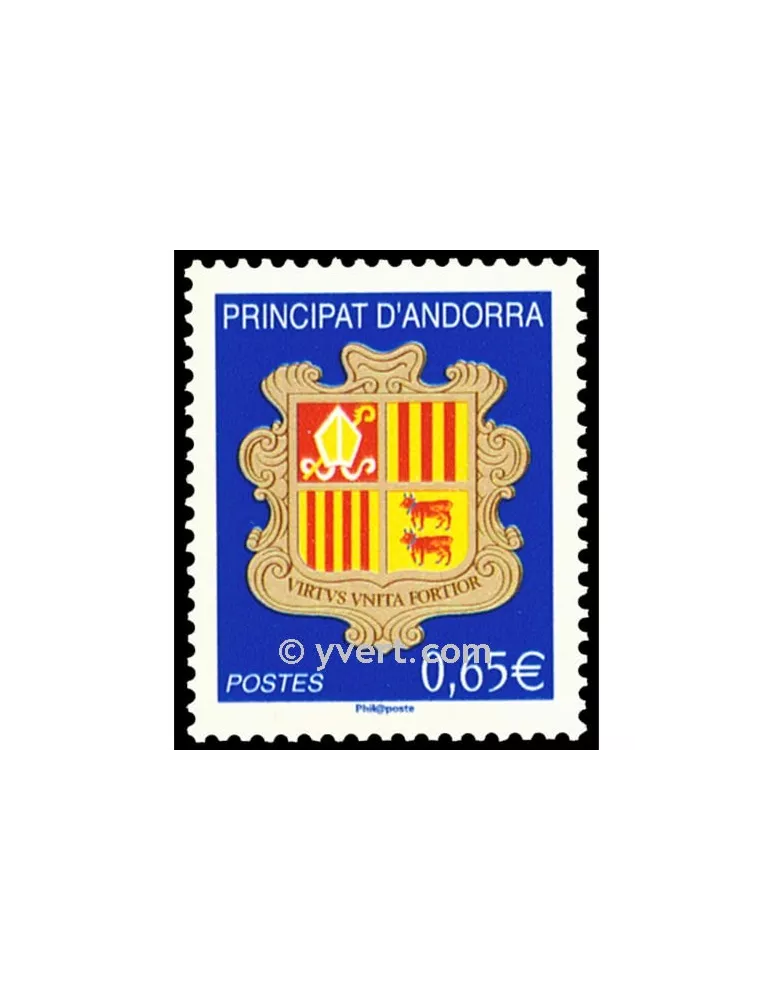 n° 651 -  Timbre Andorre Poste