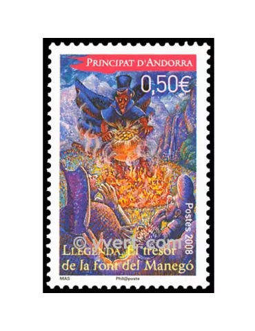 n° 652 -  Timbre Andorre Poste