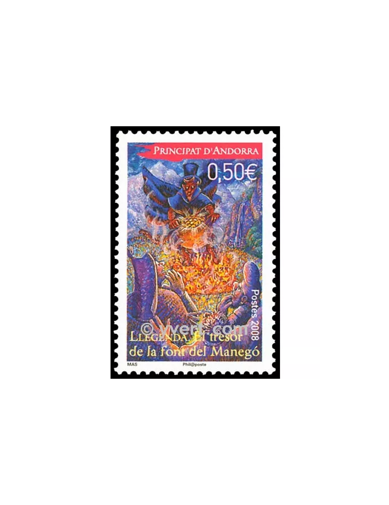 n° 652 -  Timbre Andorre Poste