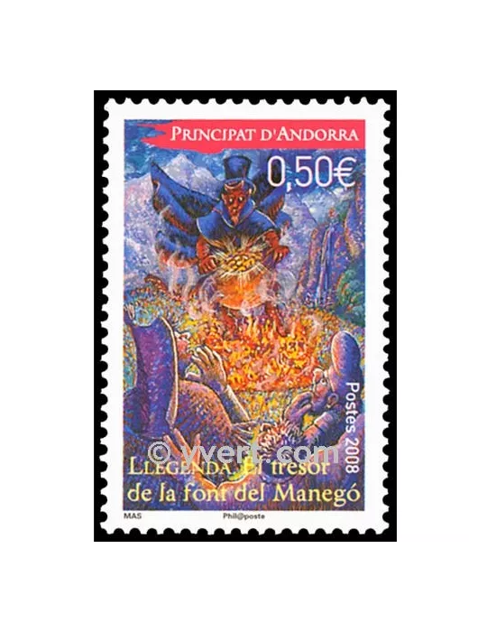 n° 652 -  Timbre Andorre Poste