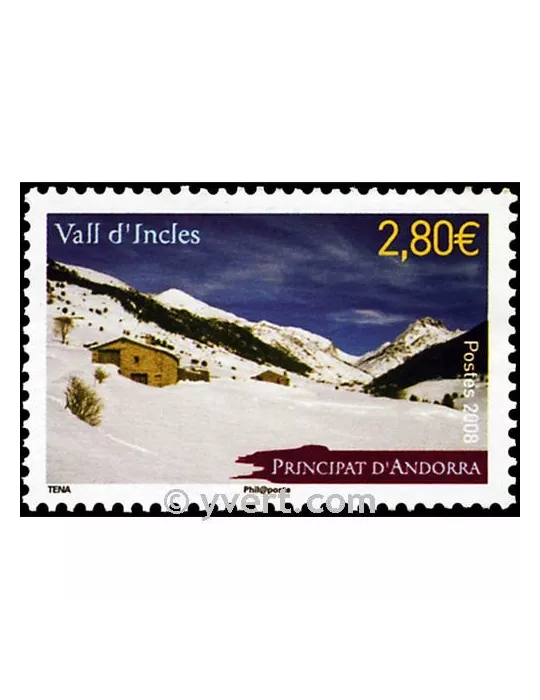 n° 657 -  Timbre Andorre Poste