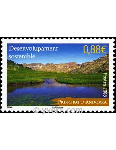 n° 663 -  Timbre Andorre Poste