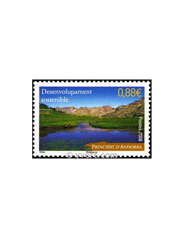 n° 663 -  Timbre Andorre Poste