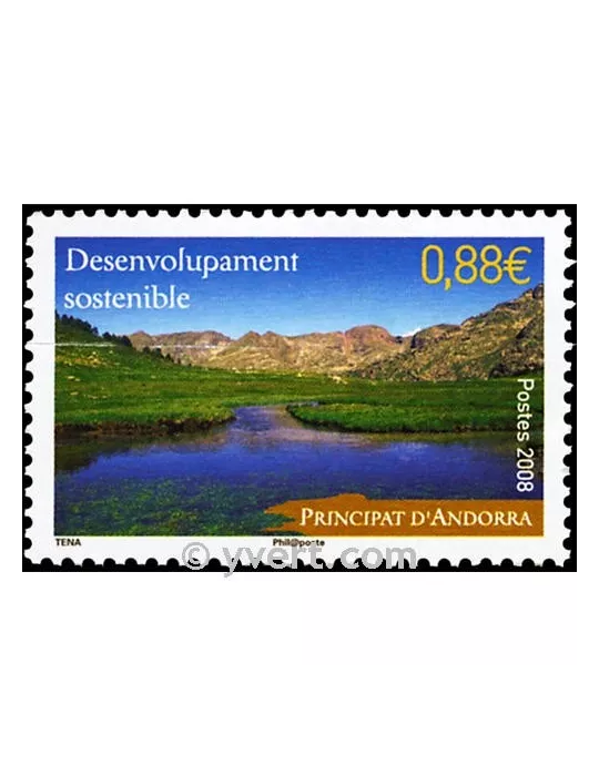 n° 663 -  Timbre Andorre Poste