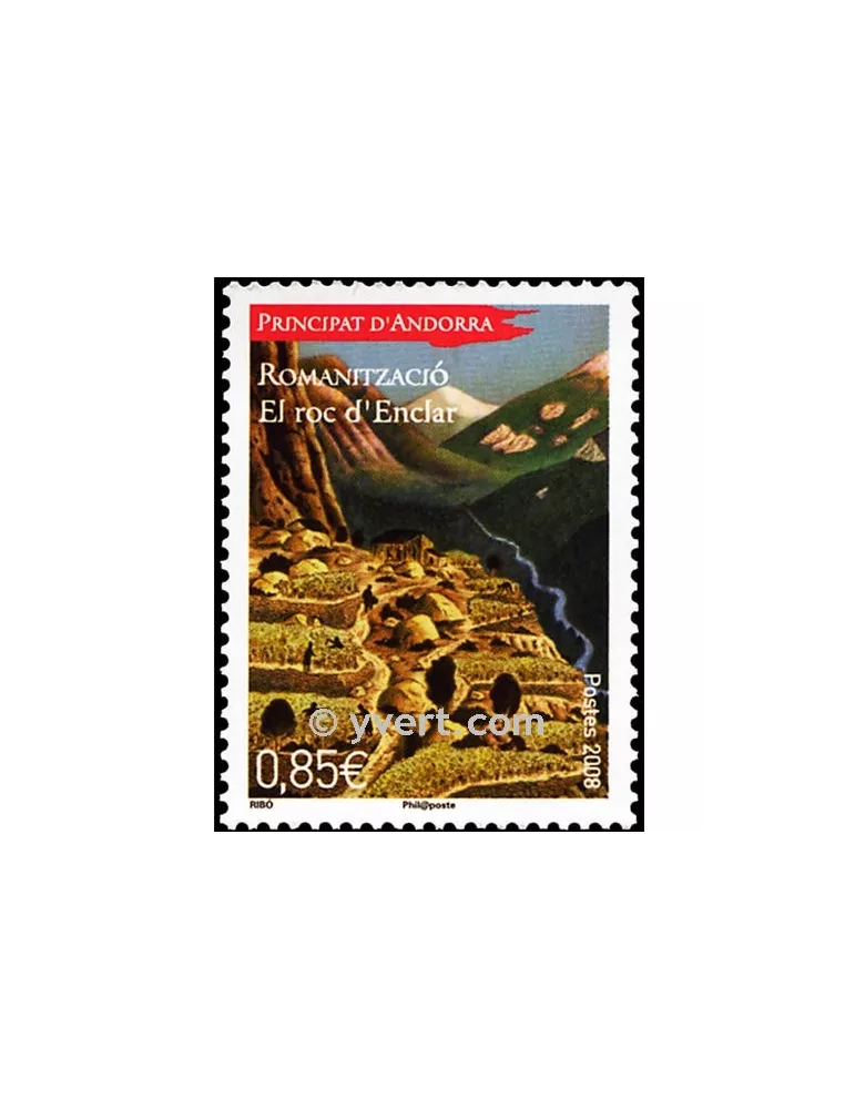 n° 664 -  Timbre Andorre Poste