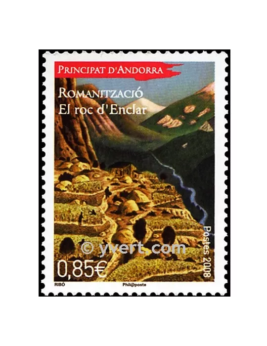 n° 664 -  Timbre Andorre Poste