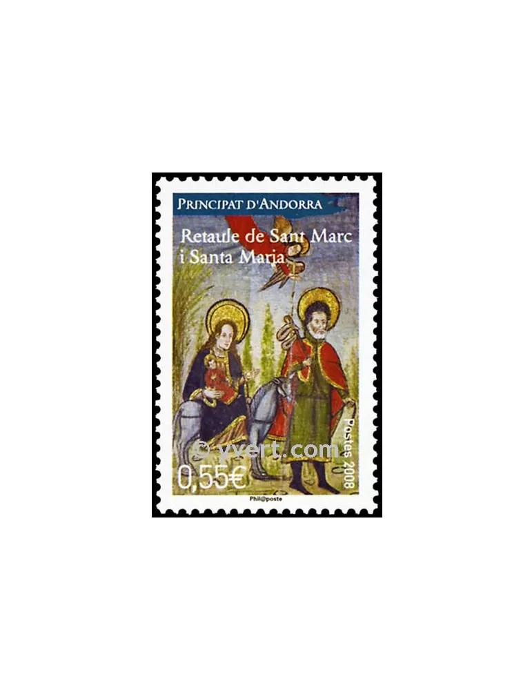 n° 665 -  Timbre Andorre Poste