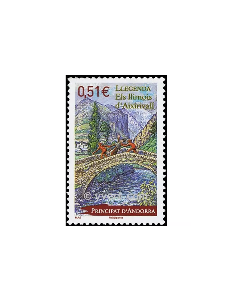 n° 669 -  Timbre Andorre Poste