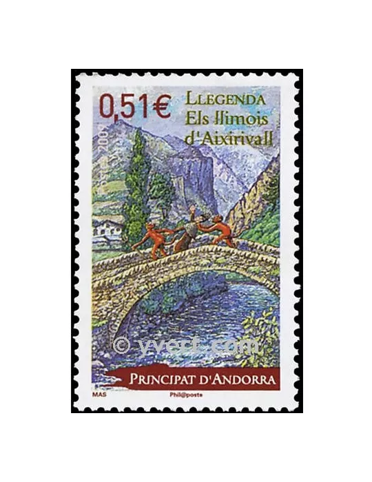 n° 669 -  Timbre Andorre Poste