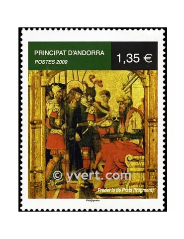 n° 672 -  Timbre Andorre Poste