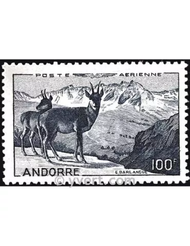 n° 1 -  Timbre Andorre Poste aérienne