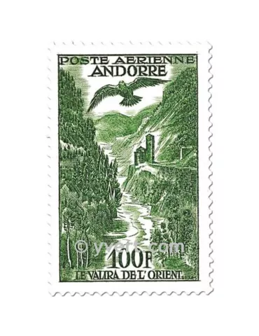 n° 2/4 -  Timbre Andorre Poste aérienne