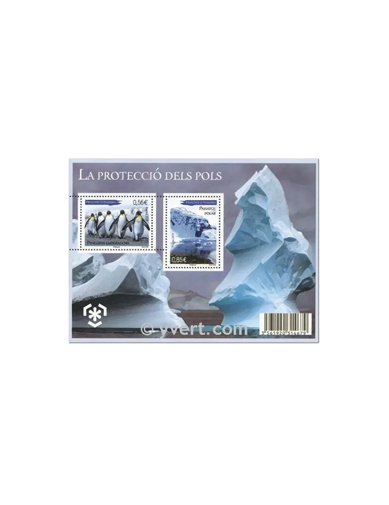 n° 2 -  Timbre Andorre Bloc et feuillets