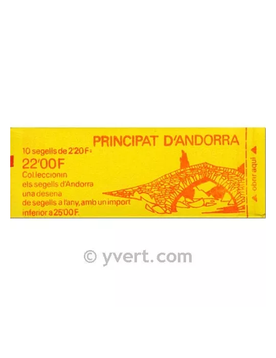 n° 2 -  Timbre Andorre Carnets