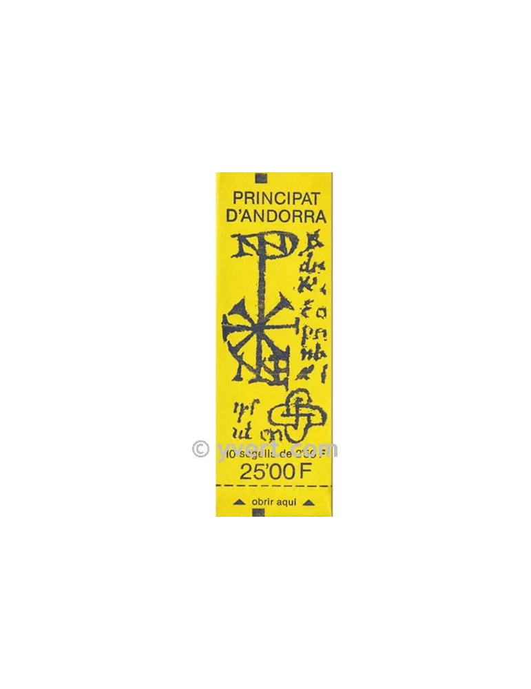 n° 4 -  Timbre Andorre Carnets