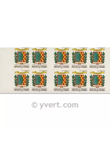 n° 9 -  Timbre Andorre Carnets
