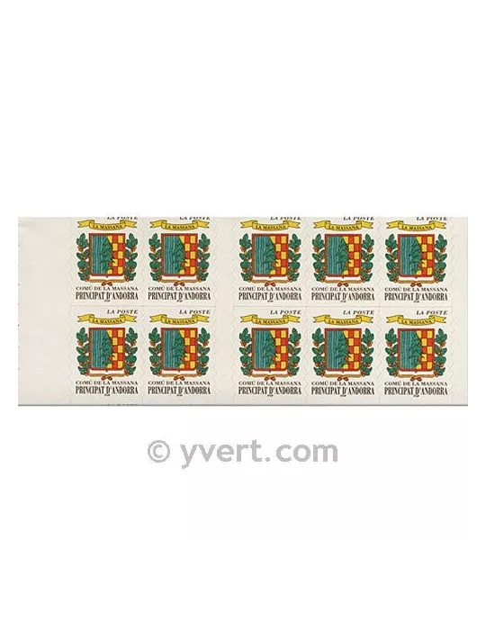 n° 9 -  Timbre Andorre Carnets