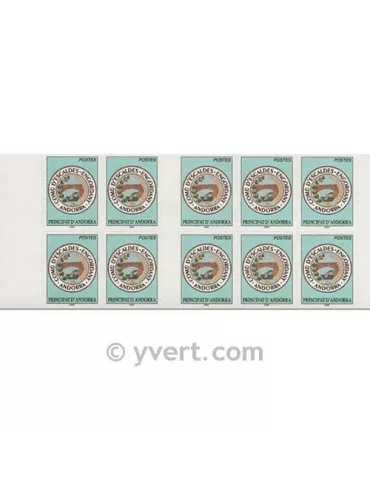 n° 12 -  Timbre Andorre Carnets