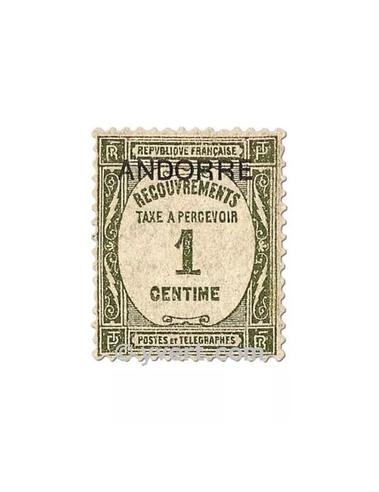 n° 9/15 -  Timbre Andorre Taxe