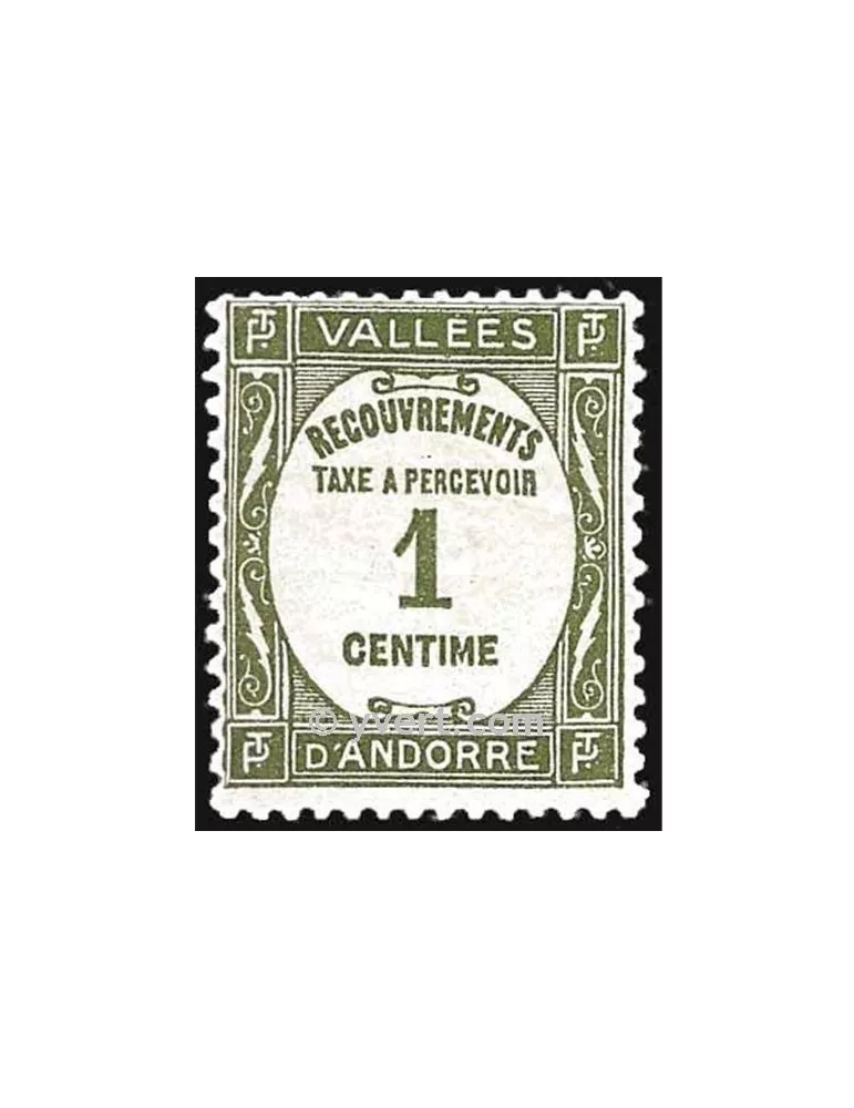 n° 16 -  Timbre Andorre Taxe