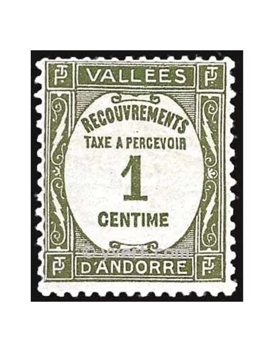 n° 16 -  Timbre Andorre Taxe