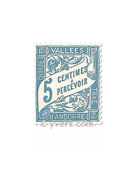 n° 17/20 -  Timbre Andorre Taxe