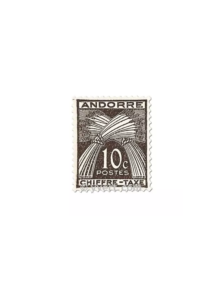n° 21/31 -  Timbre Andorre Taxe
