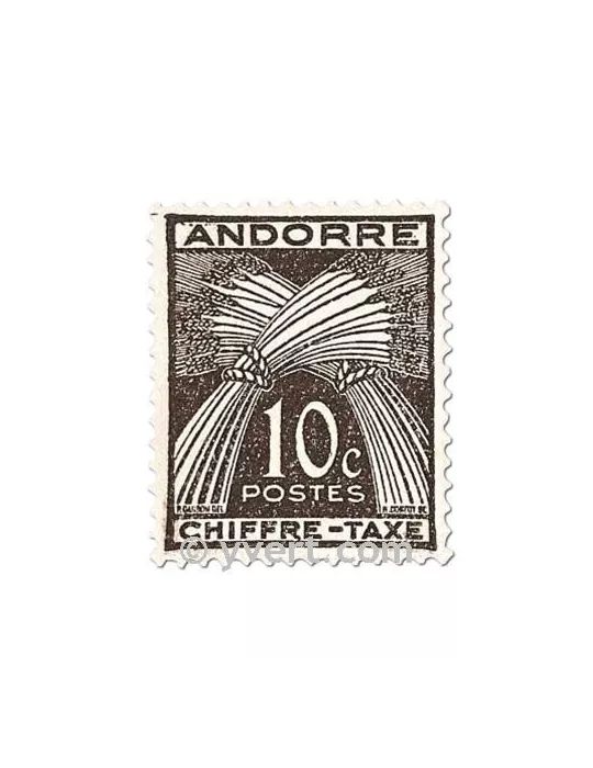 n° 21/31 -  Timbre Andorre Taxe