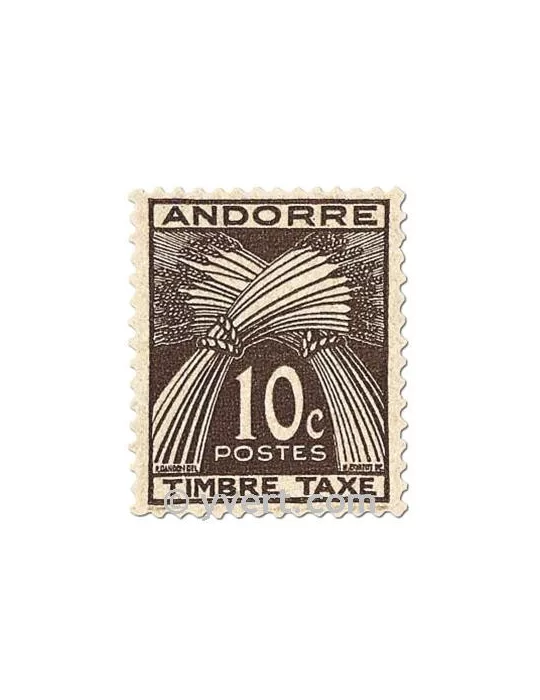 n° 32/41 -  Timbre Andorre Taxe