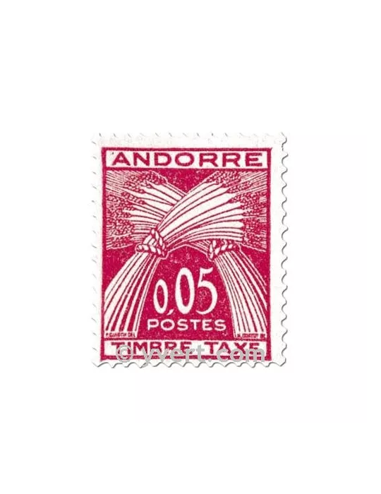 n° 42/45 -  Timbre Andorre Taxe