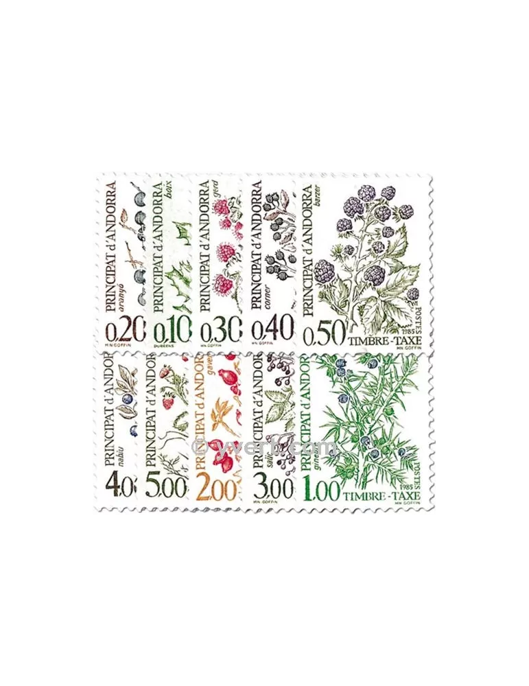 n° 53/62 -  Timbre Andorre Taxe