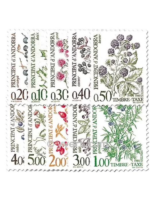 n° 53/62 -  Timbre Andorre Taxe
