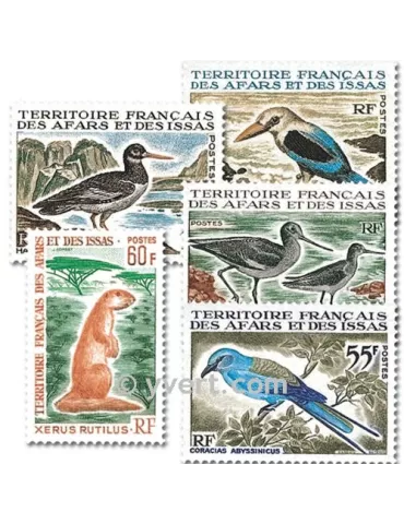n° 329/333 -  Timbre Afars et Issas Poste
