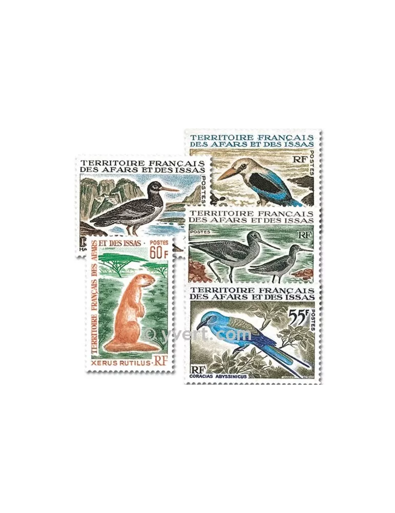 n° 329/333 -  Timbre Afars et Issas Poste