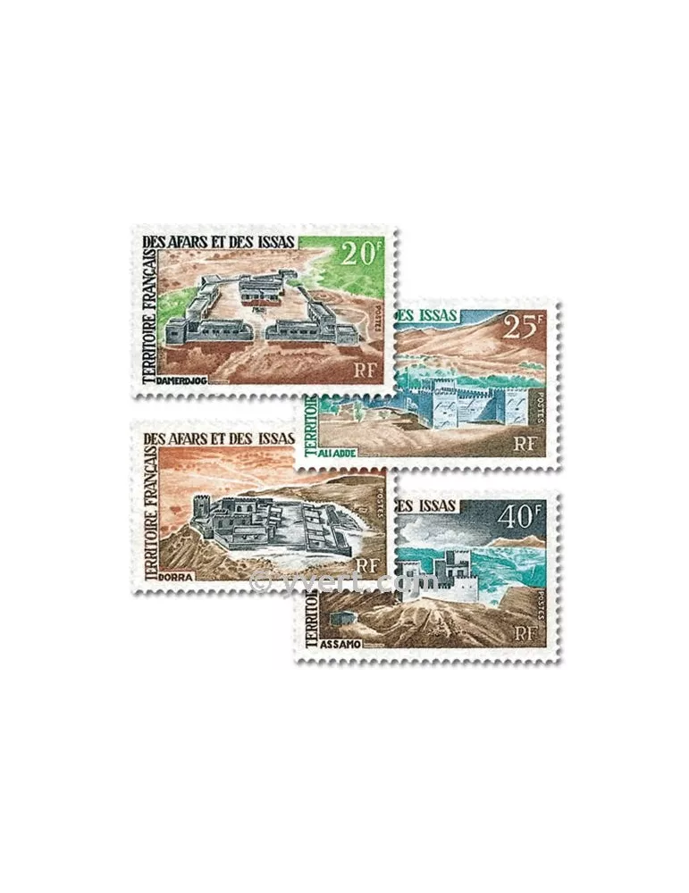 n° 337/340 -  Timbre Afars et Issas Poste