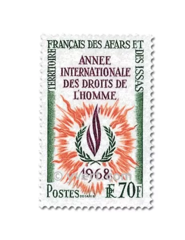 n° 341/342 -  Timbre Afars et Issas Poste