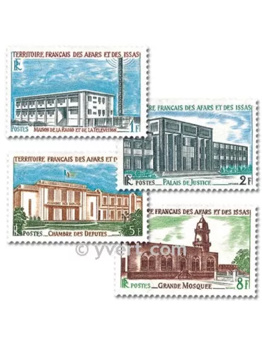 n° 343/346 -  Timbre Afars et Issas Poste