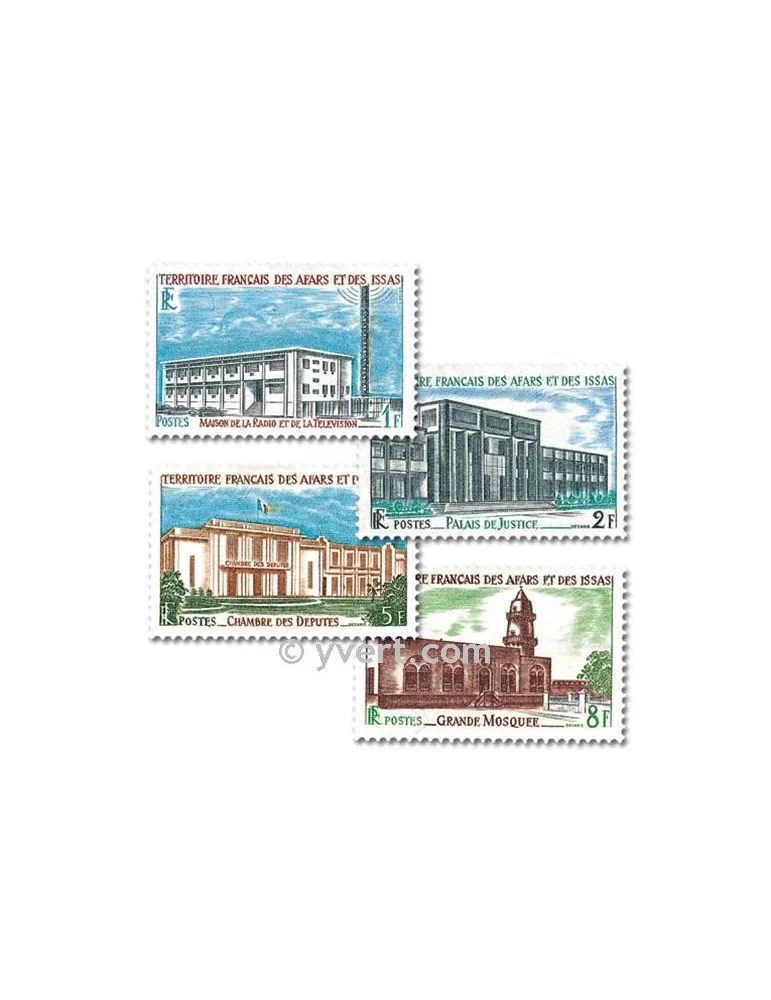 n° 343/346 -  Timbre Afars et Issas Poste