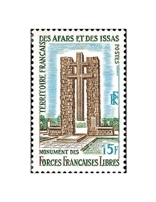 n° 347 -  Timbre Afars et Issas Poste