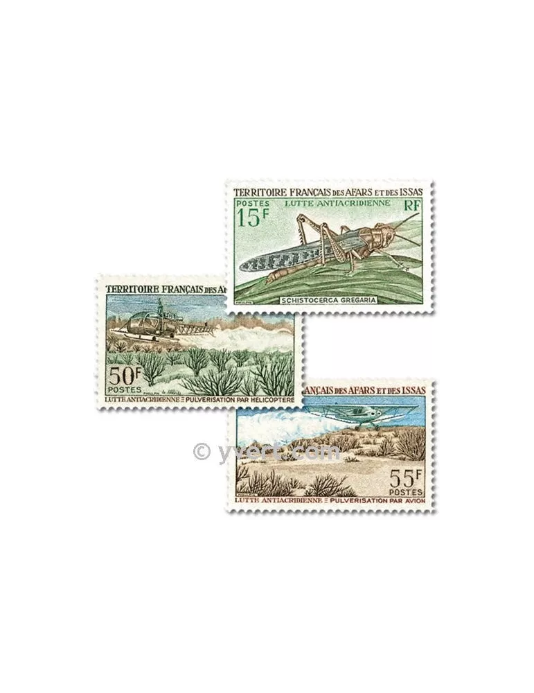 n° 351/353 -  Timbre Afars et Issas Poste
