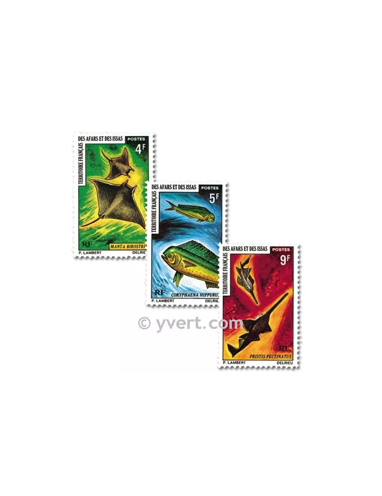 n° 372/374 -  Timbre Afars et Issas Poste