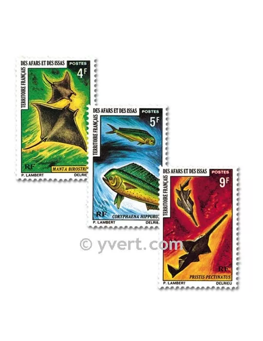n° 372/374 -  Timbre Afars et Issas Poste