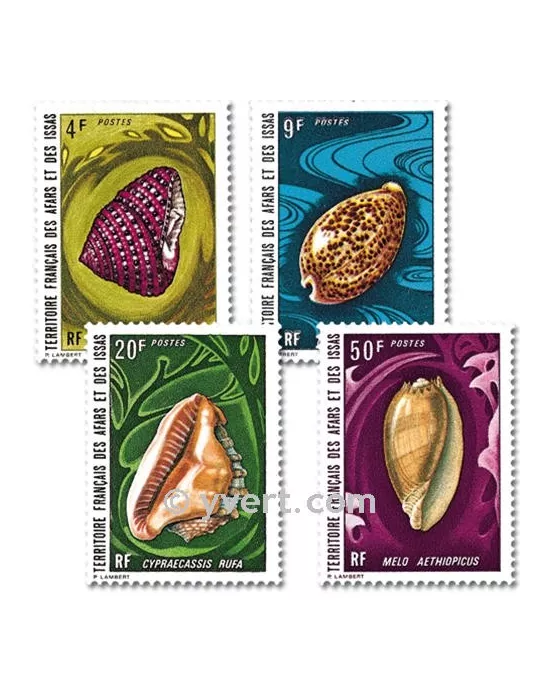 n° 377/380 -  Timbre Afars et Issas Poste
