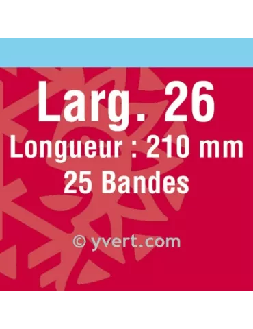 Bandes simple soudure - 26mm (Fond noir)