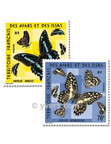 n° 406/407 -  Timbre Afars et Issas Poste