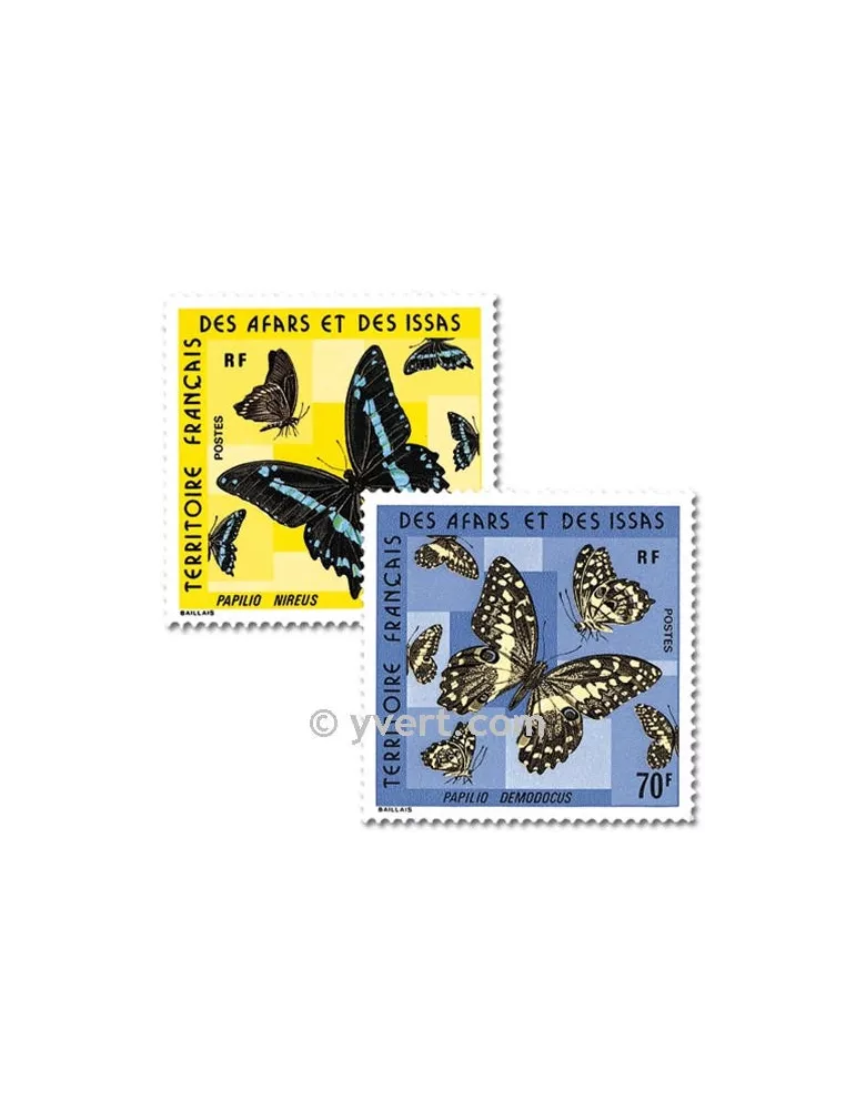 n° 406/407 -  Timbre Afars et Issas Poste