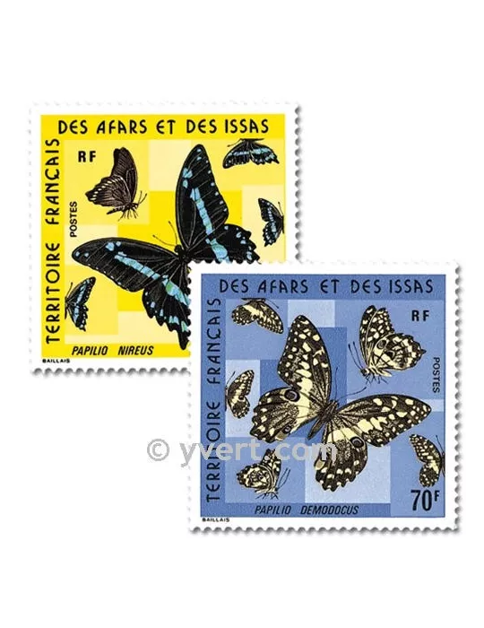 n° 406/407 -  Timbre Afars et Issas Poste